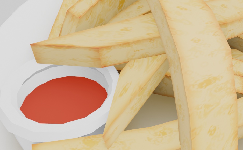 メロのフライドポテト