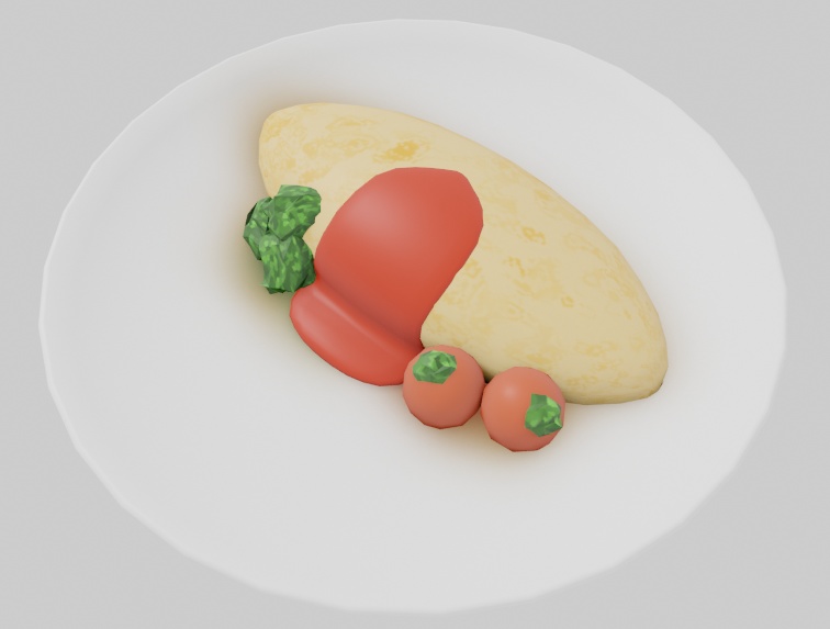 メロのオムライス