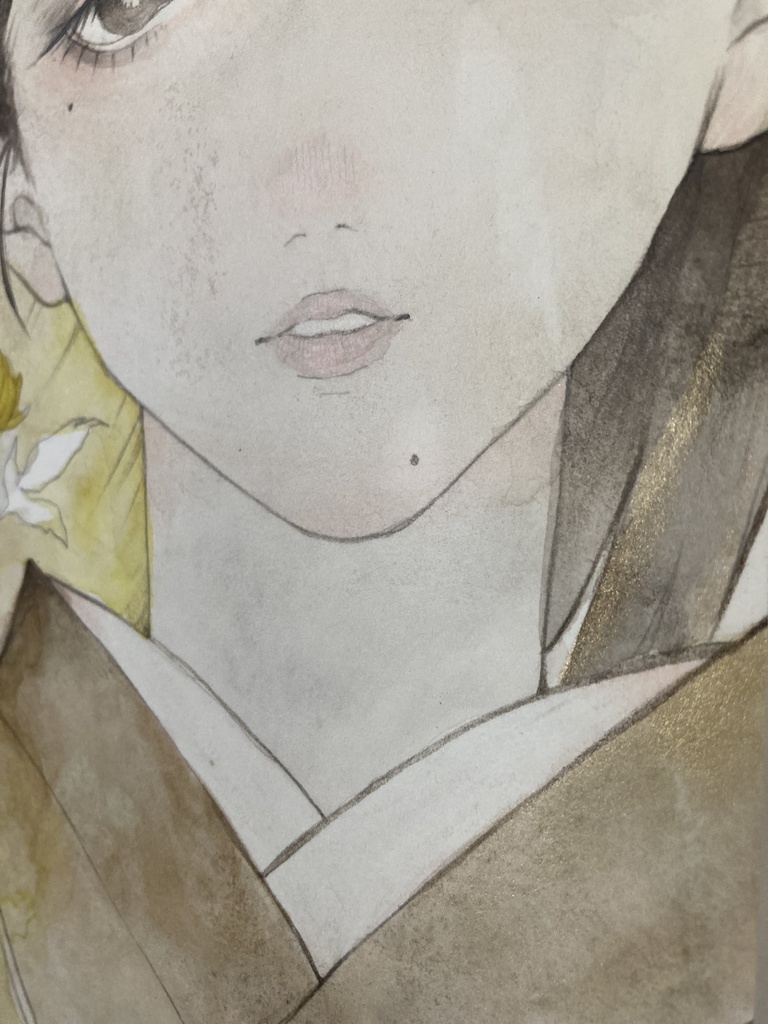 【オリジナル手描きイラスト】原画 −菊− M3号