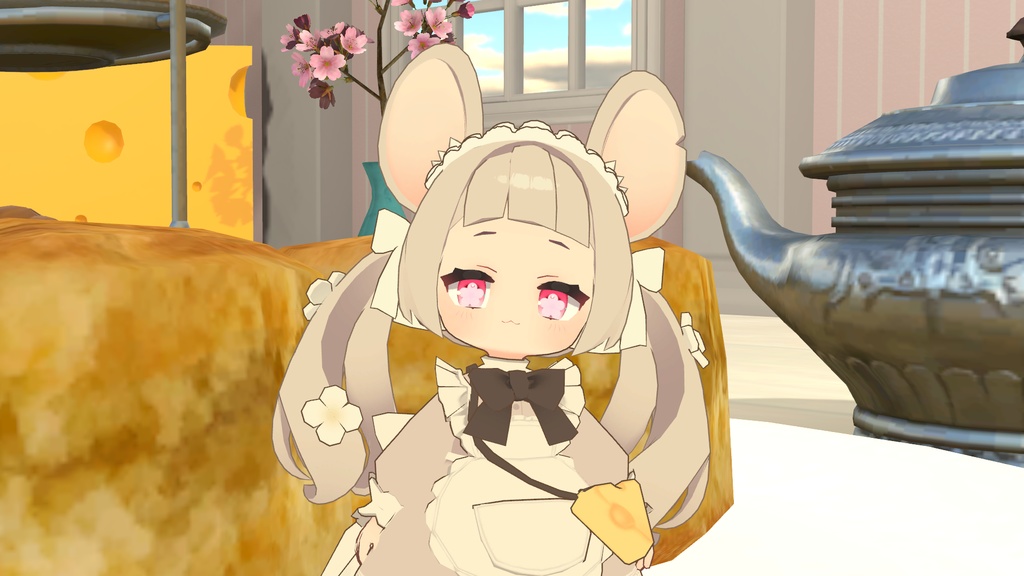 【無料】チュールフラワーアイ【ねずみのくるみ対応】