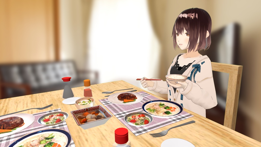 【VRChat想定】ハンバーグ △874