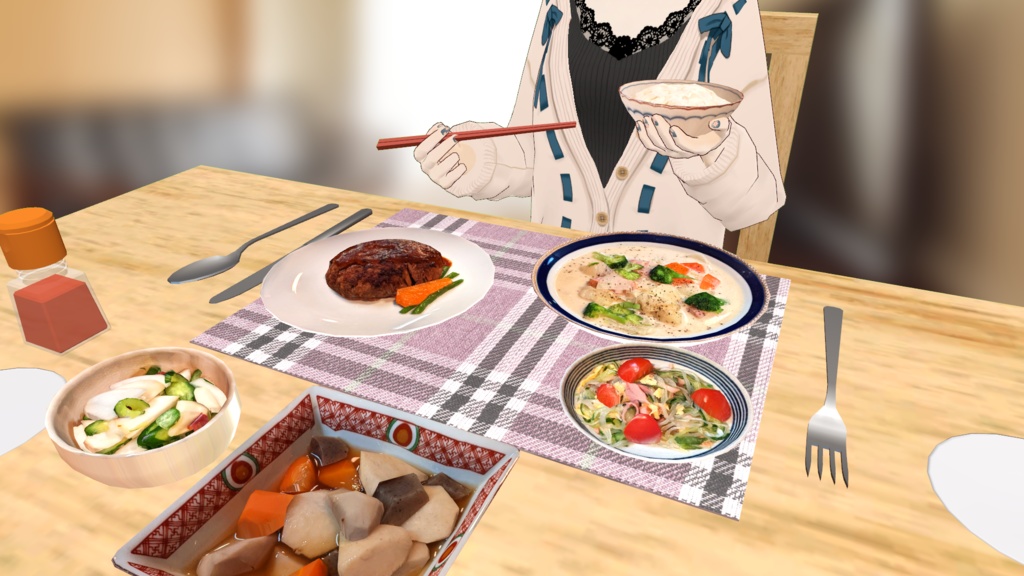 無料【VRChat想定】春雨サラダ △1620