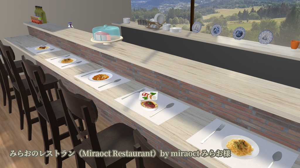 イタリアン8点セット PC/Quest両対応 食べられるUDONギミックのおまけつき