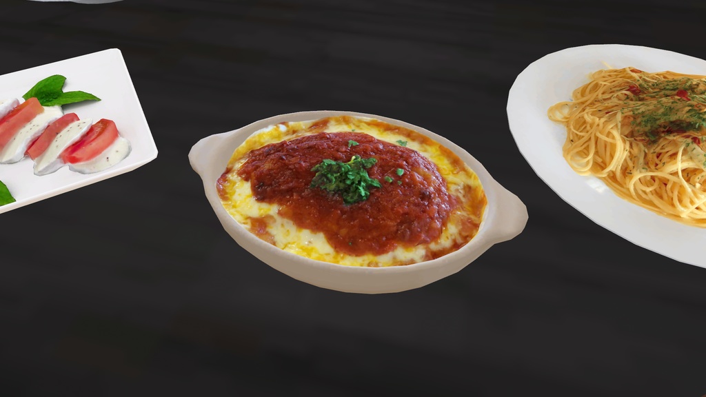 イタリアン8点セット PC/Quest両対応 食べられるUDONギミックのおまけつき