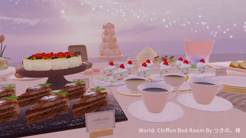 スイーツビュッフェ10点セット PC/Quest両対応 お皿に盛って食べられるUDONギミックのおまけつき Sweets Set