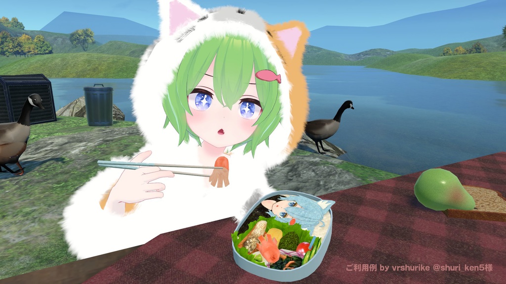 ラスクちゃんのお弁当 食べられる&食べさせられるアバターギミックのおまけつき Rusk's Bento (Lunch Box)