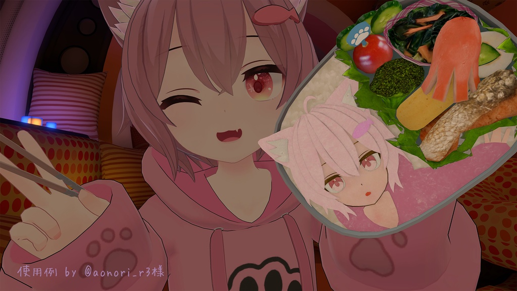 ラスクちゃんのお弁当 食べられる&食べさせられるアバターギミックのおまけつき Rusk's Bento (Lunch Box)