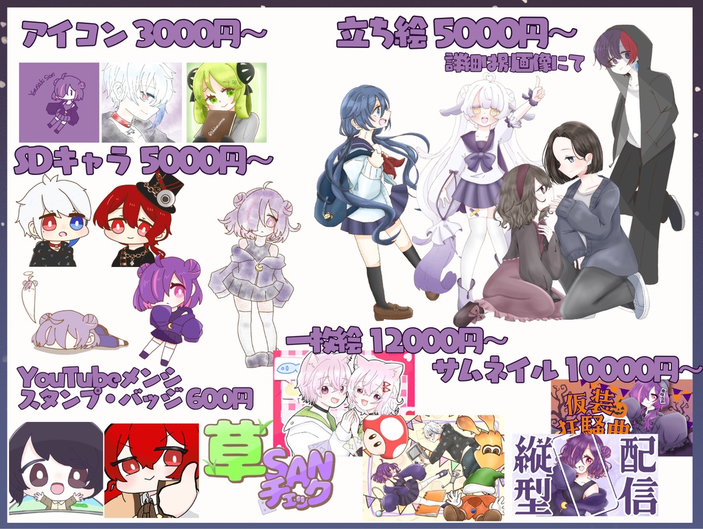 イラスト依頼支払い用ページ