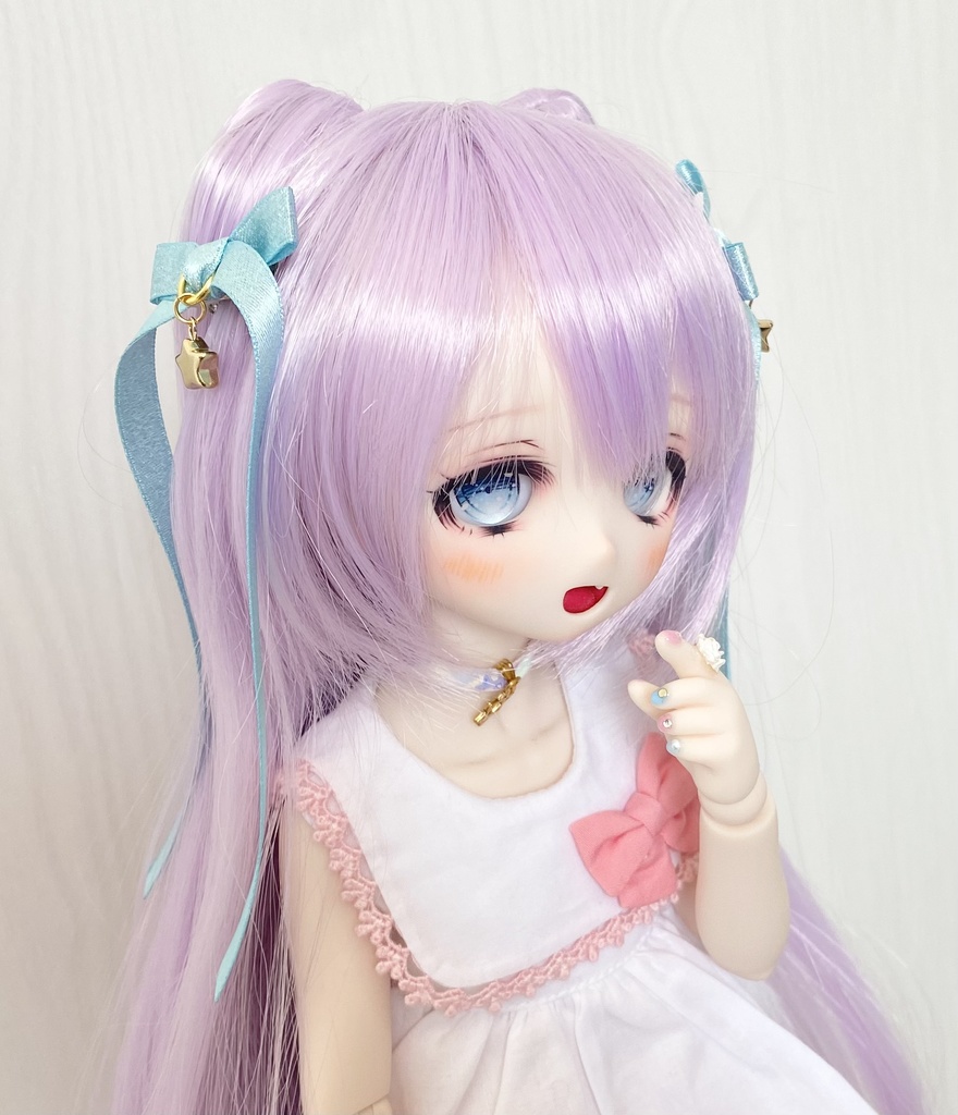 お星リボンヘアクリップ(パールラメタイプ)