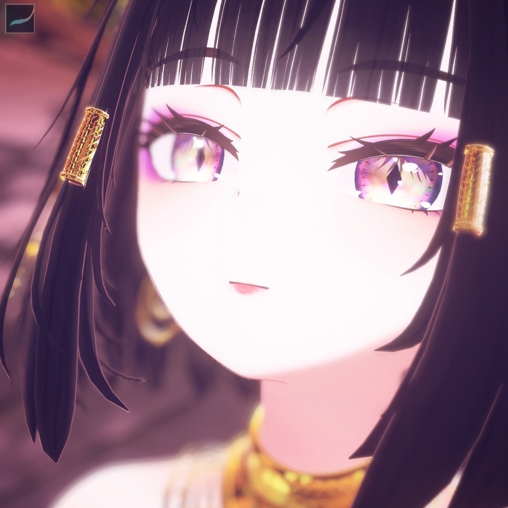 【キシャ専用EyeTexture】光る宝石Eye6color-【VRchat】