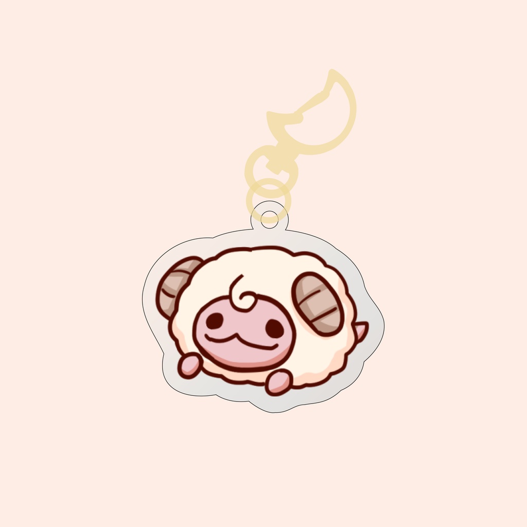 ひつじアクリルキーホルダー