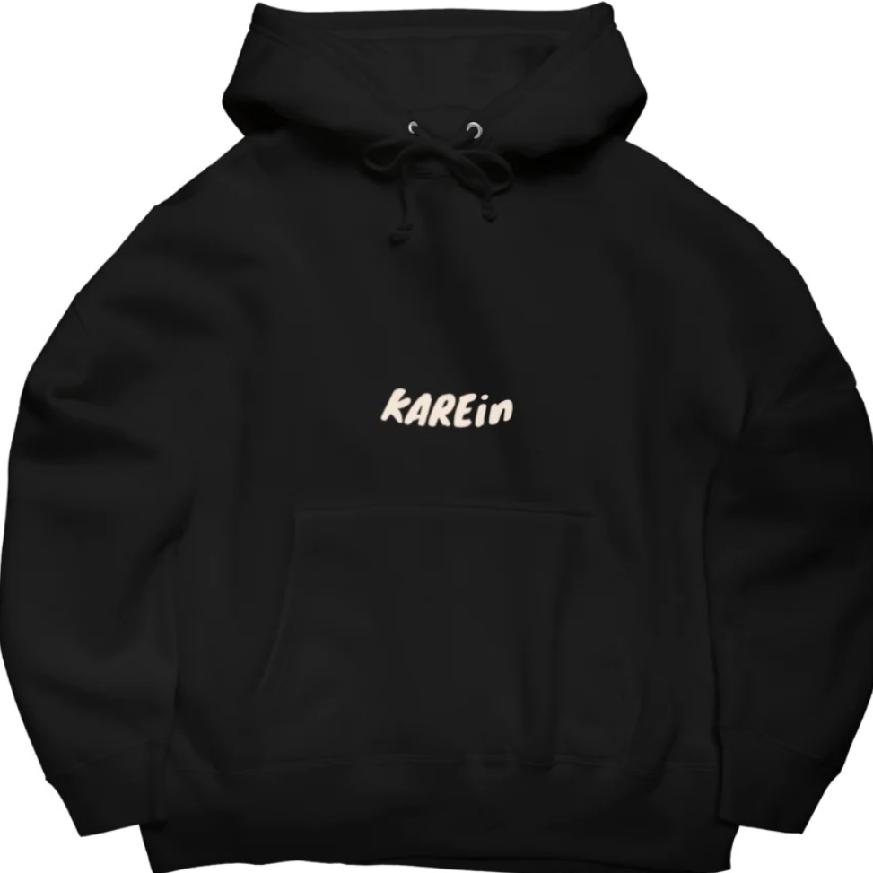 シンプル ロゴ入り ビッグシルエットパーカー