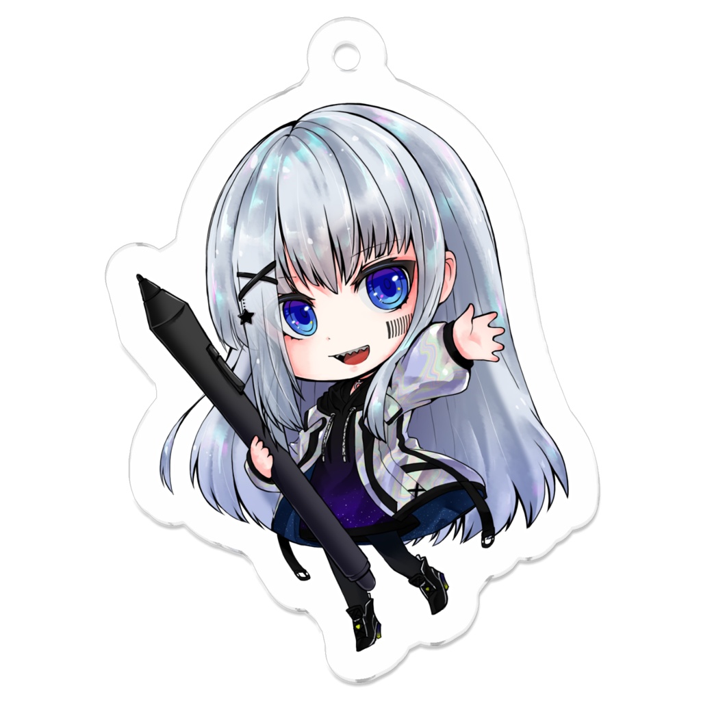 バーチャルお絵かきYouTuber｢さなぽん｣アクリルキーホルダー