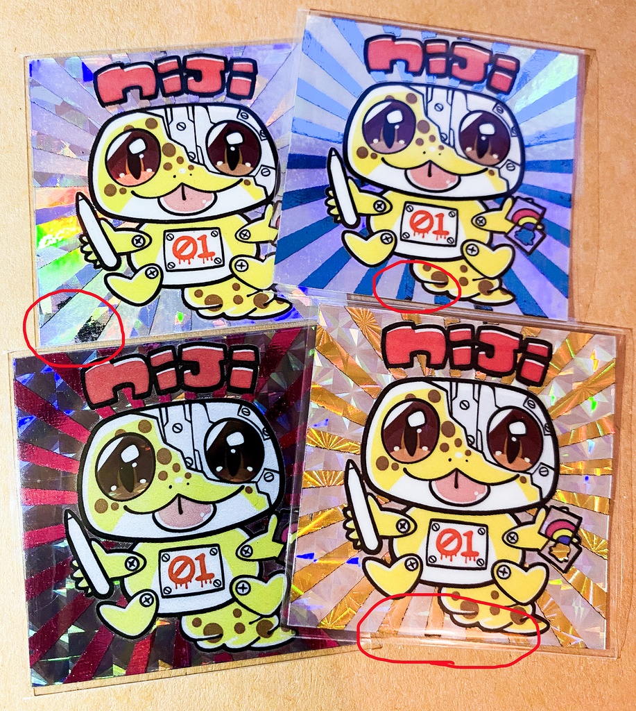 【Ｂ品】箔転写名刺シール