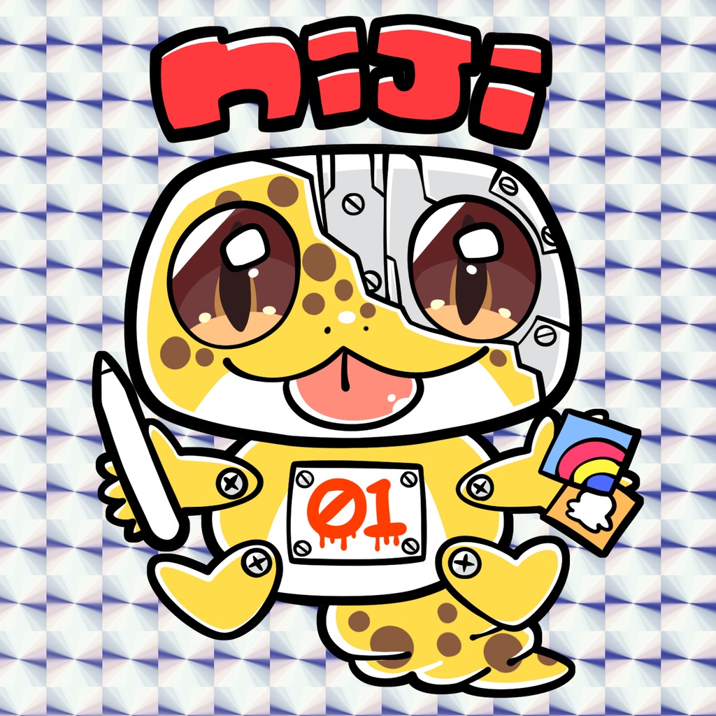 名刺シール【角プリズム】