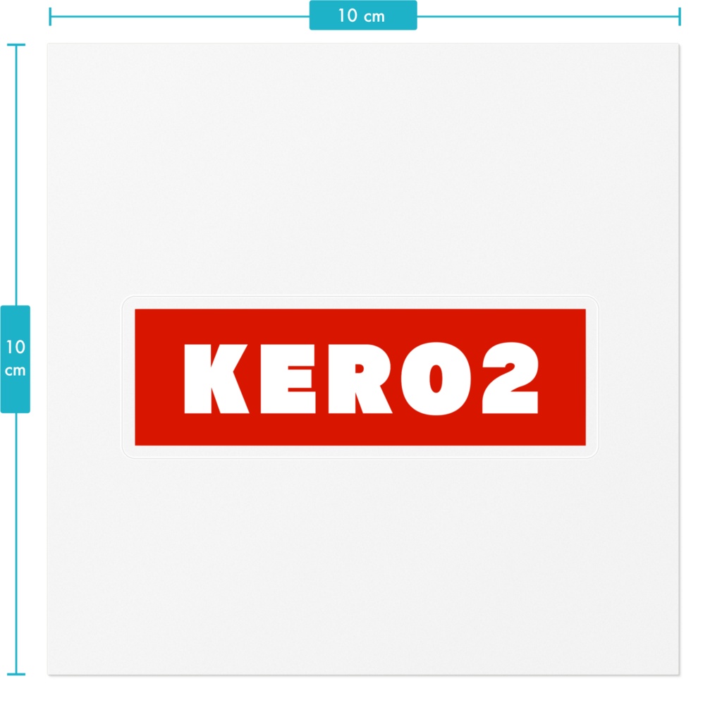シンプル ボックスロゴ ステッカー