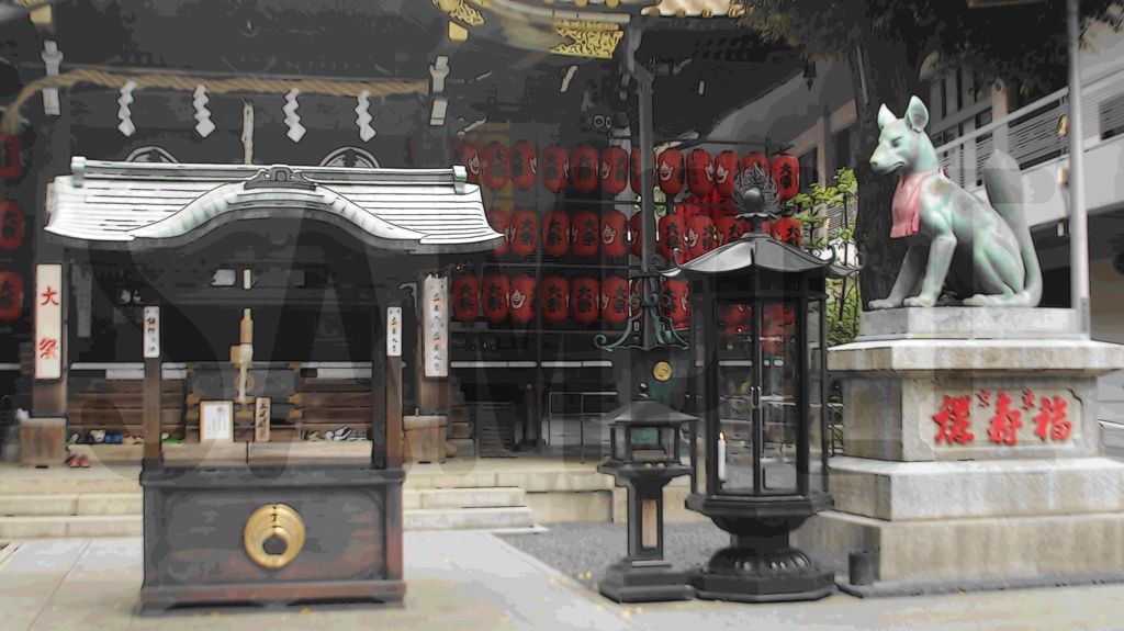 【無償版あり】 稲荷神社 【トレスフリー素材】