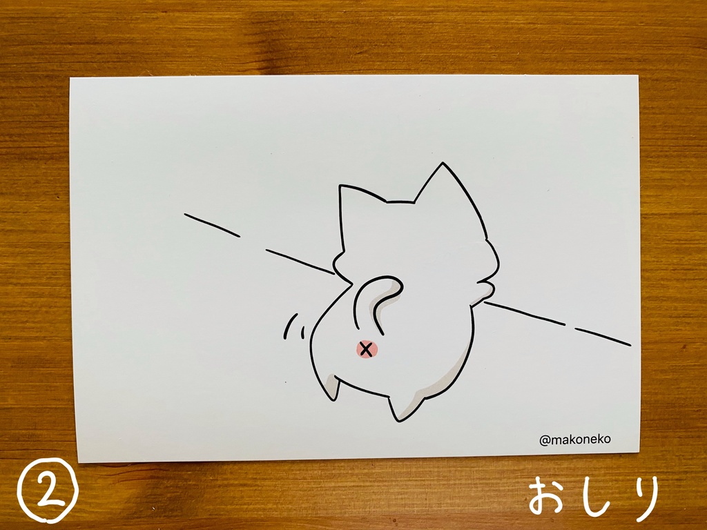 ねこのポストカード 4種 makoneko