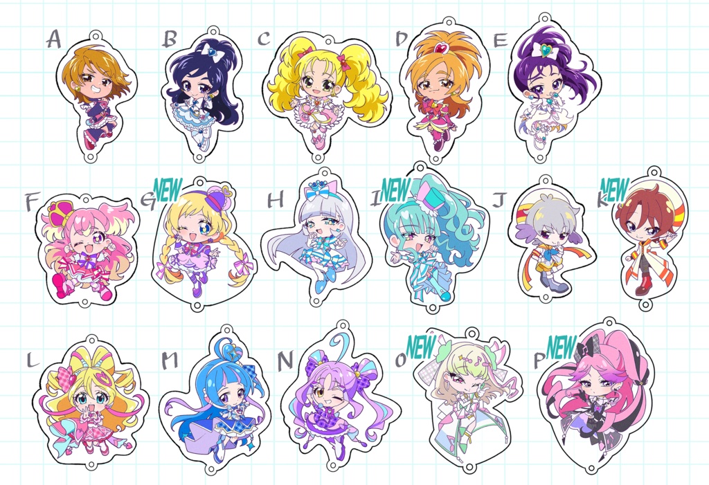 アクリルキーホルダー【プリキュア】