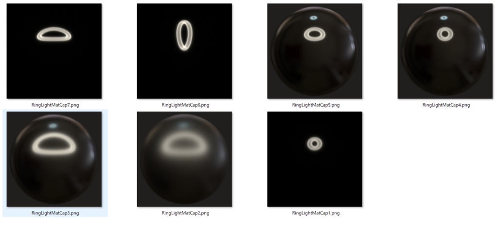 リングライトマットキャップ RingLightMatcap