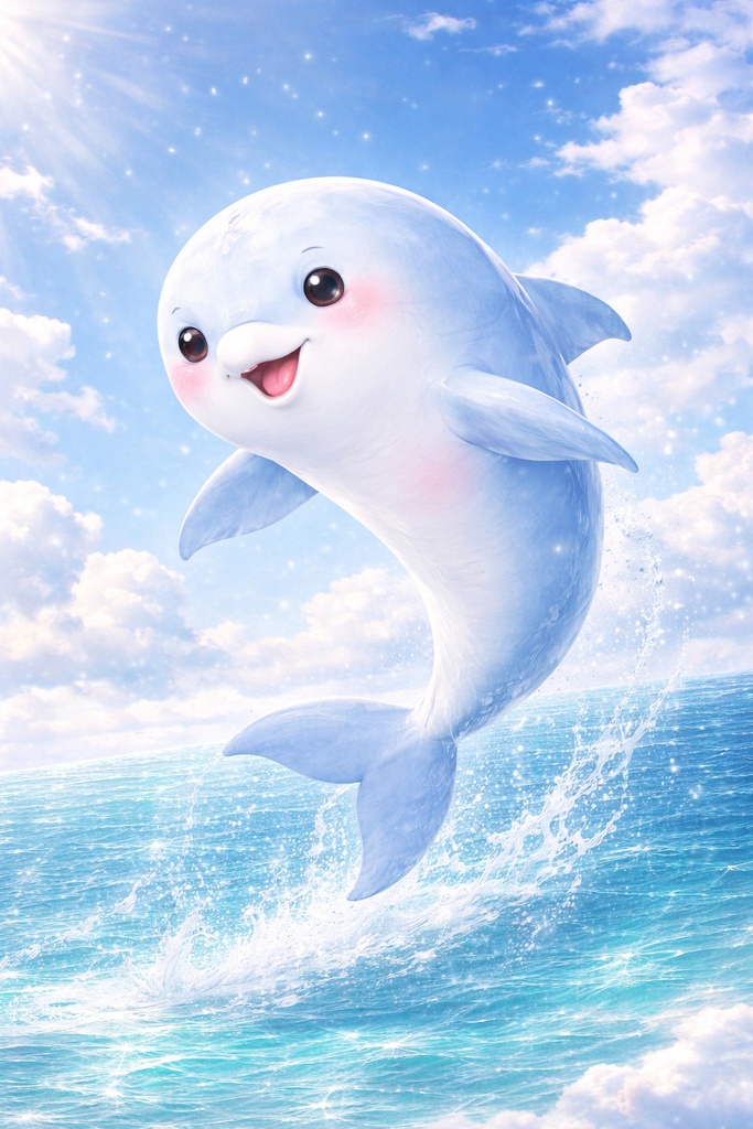 軽いイルカ 〜フワフワ浮いてるイルカさん〜