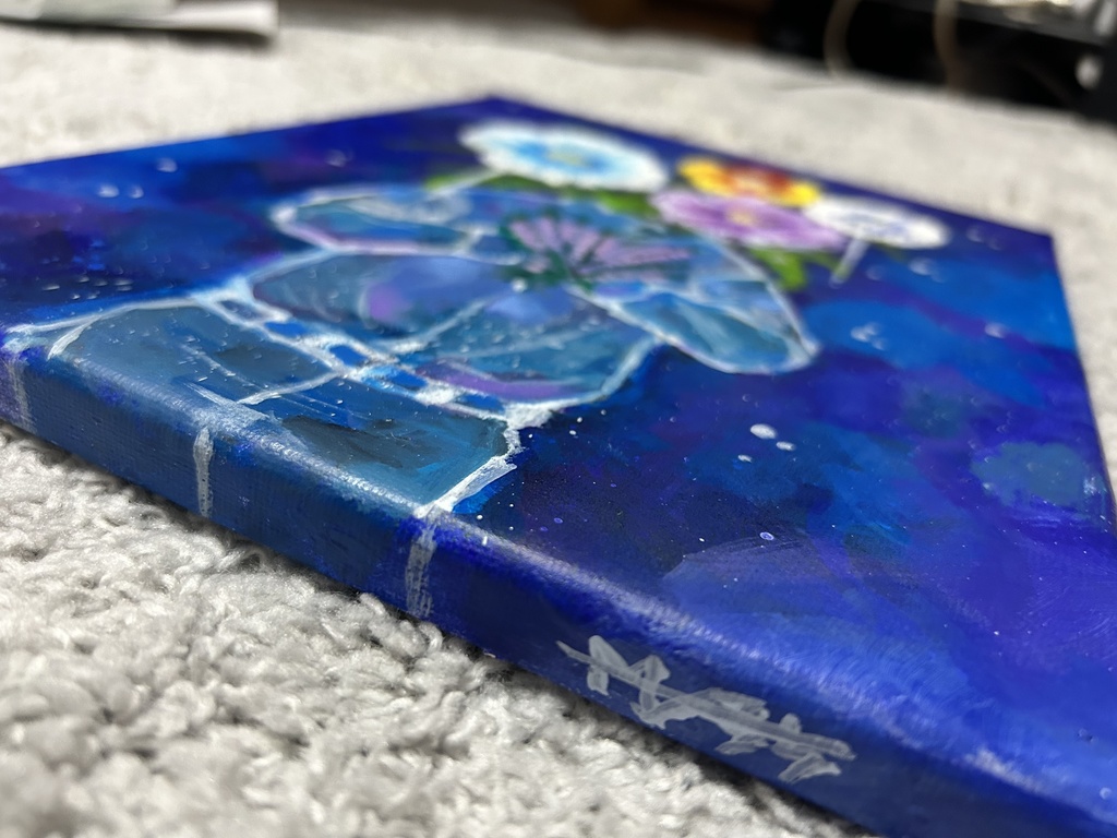 孤独な透明人間 F3 アクリル絵の具