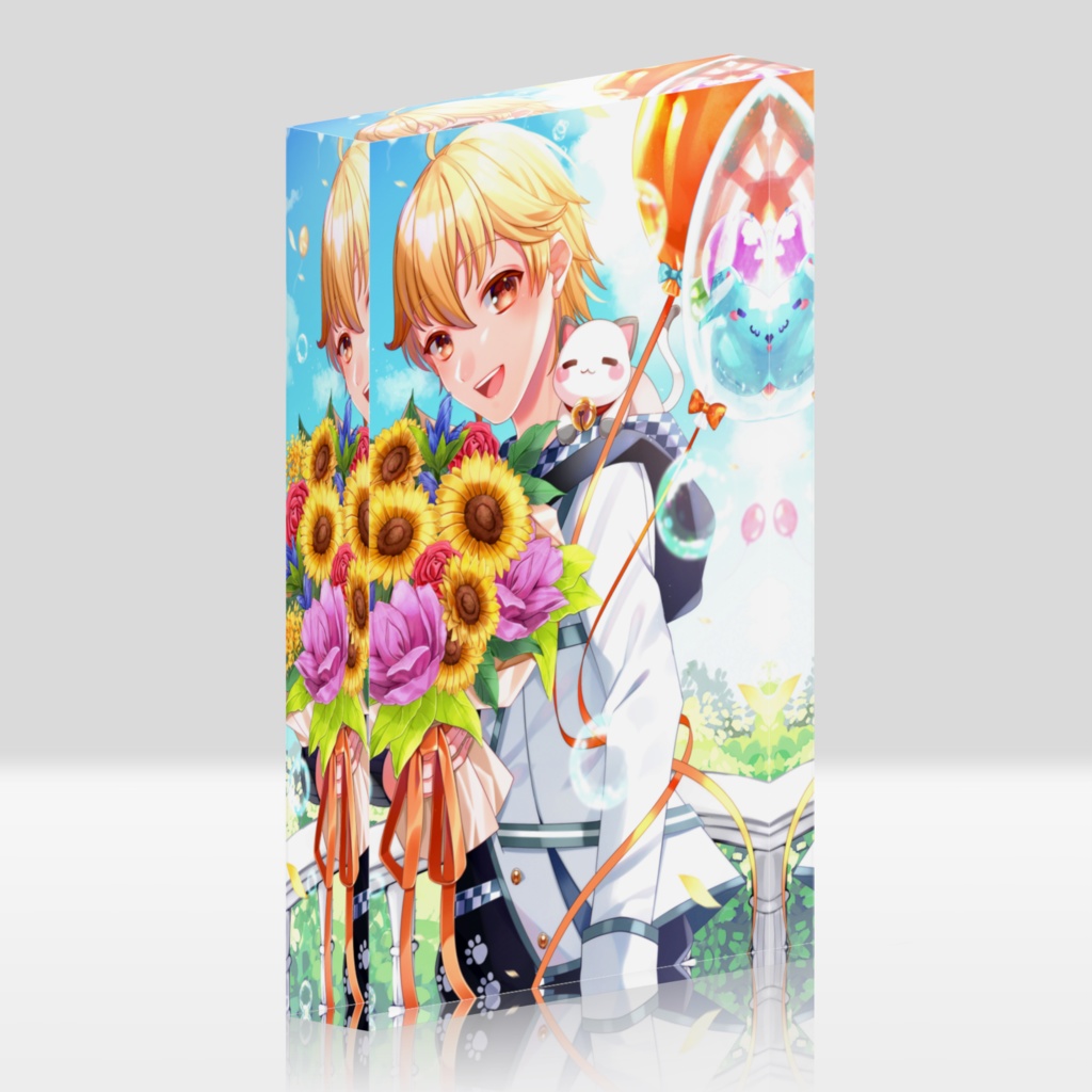 八神レオのアクリルブロック