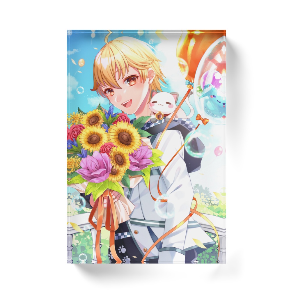 八神レオのアクリルブロック