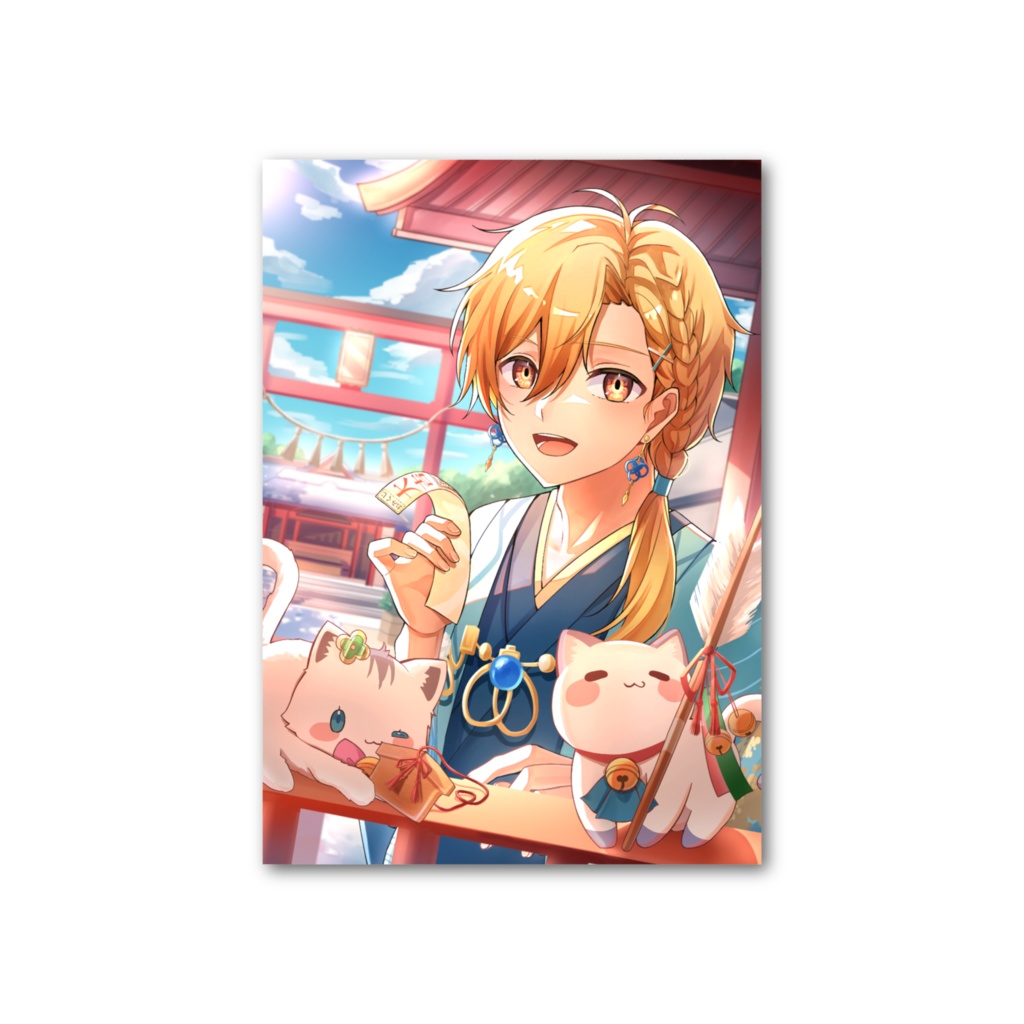 2026元旦イラストフォト風カード