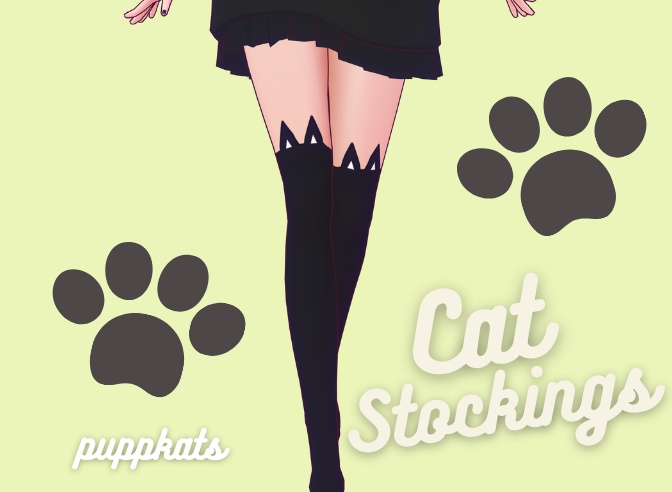 [VROID] Simple Cat Stockings
