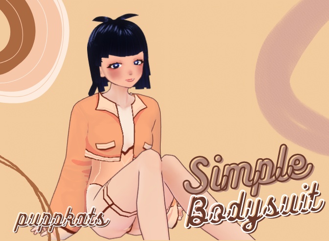 [VROID] Simple Kawaii Bodysuit Set 