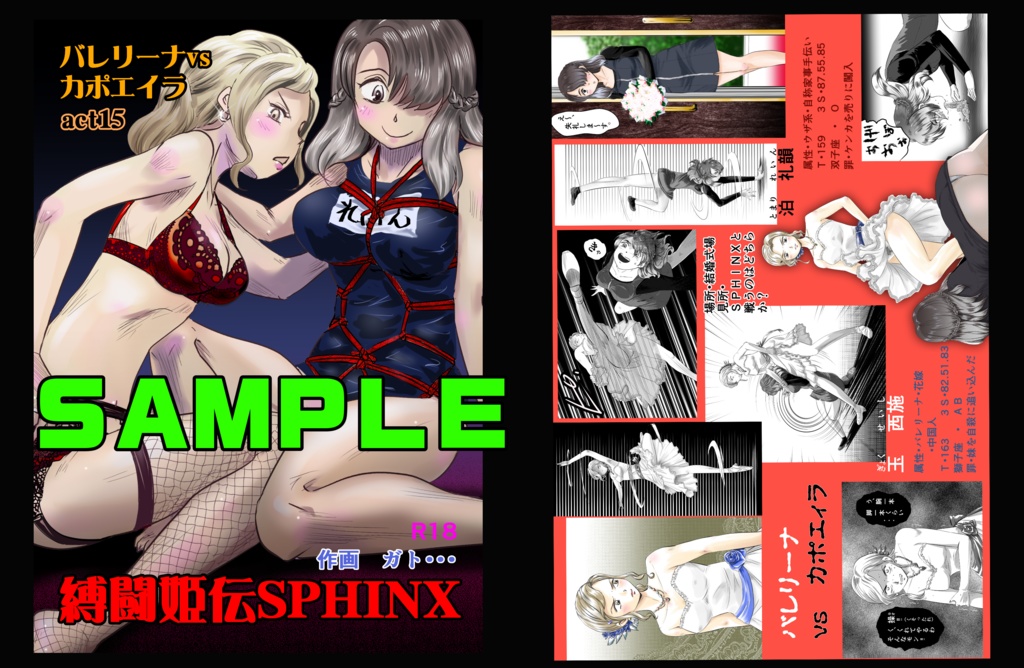 縛闘姫伝ＳＰＨＩＮＸａｃｔ１５バレリーナｖｓカポエイラ　サンプル