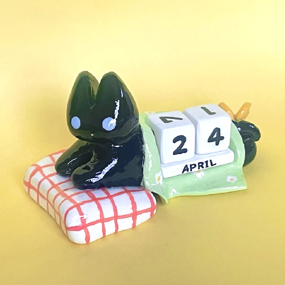 黒猫のカレンダー