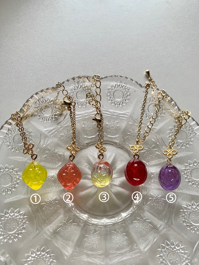 【cocoriang〜40センチまで】ドロップポシェットネックレス