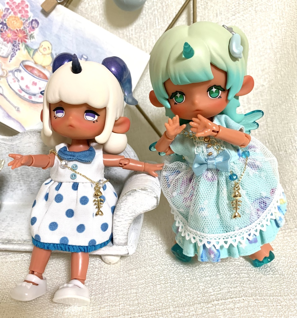 【cocoriang〜40センチまで】おさかなのホネックレス