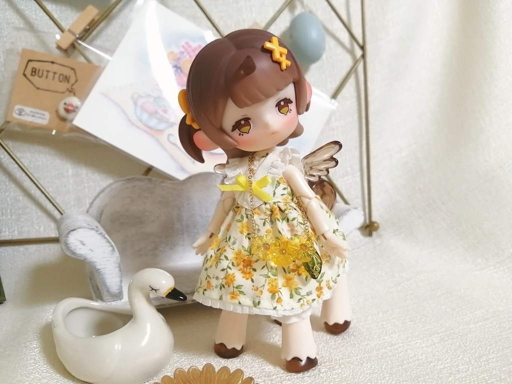 【cocoriang・オビツ11・アンティーユ】ひまわりポシェット