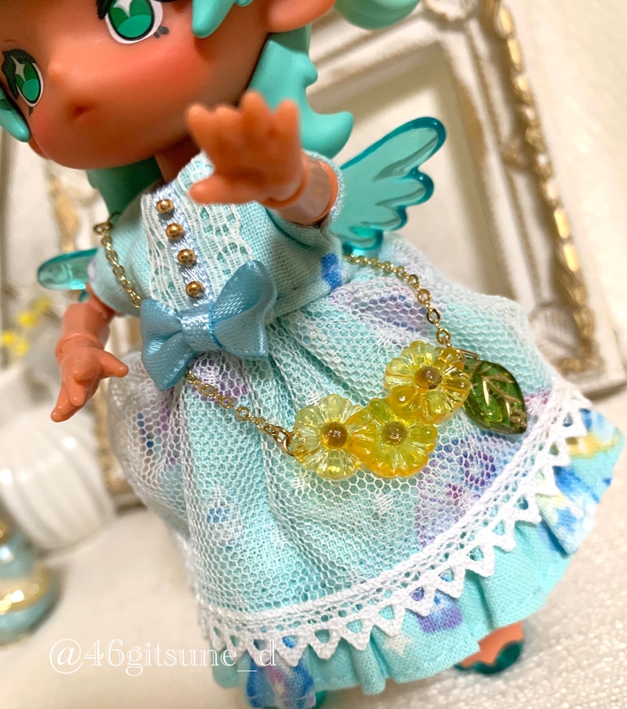 【cocoriang・オビツ11・アンティーユ】ひまわりポシェット