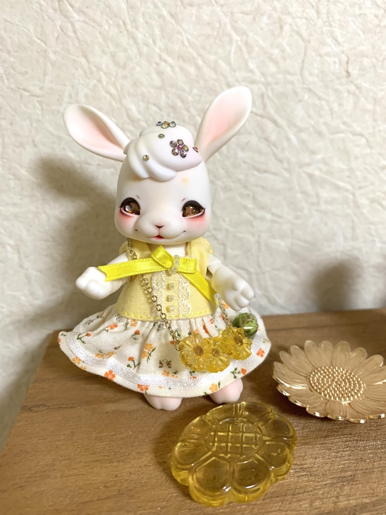 【cocoriang・オビツ11・アンティーユ】ひまわりポシェット