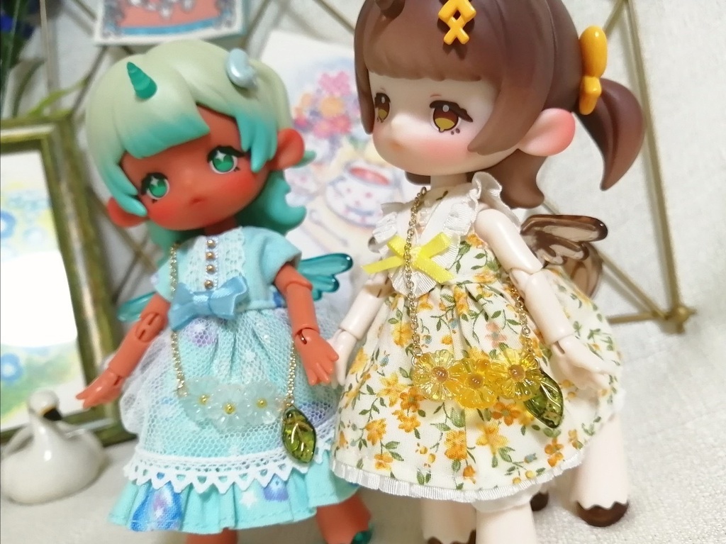 【cocoriang・オビツ11・アンティーユ】ひまわりポシェット