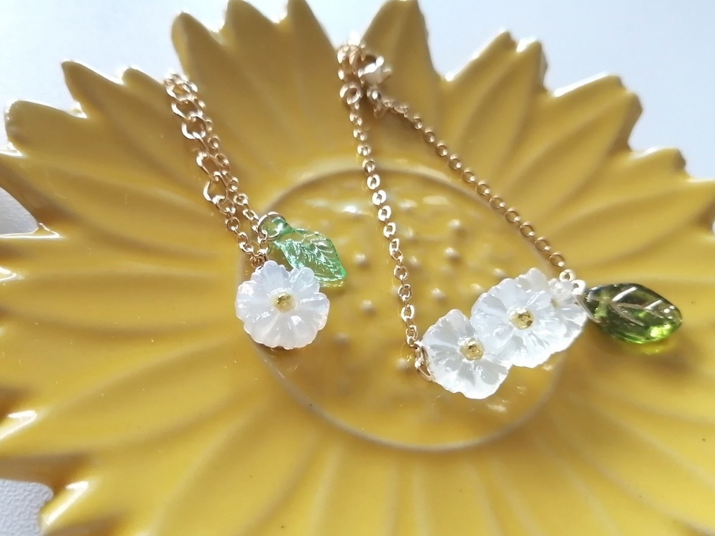 【cocoriang・オビツ11・アンティーユ】白い花ポシェット