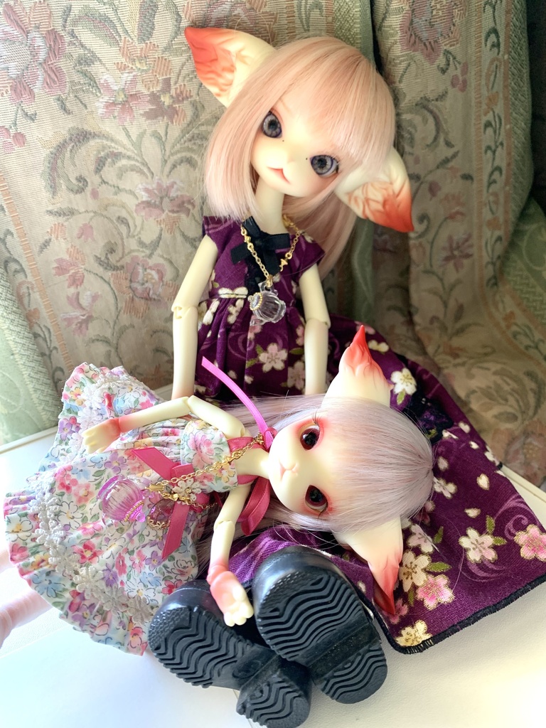 【オビツ11〜40cm対応】お茶会ティーポットポシェット