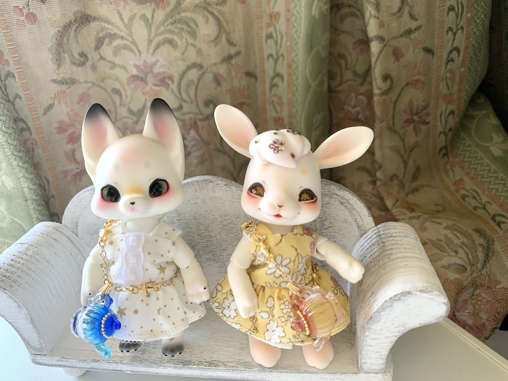 【オビツ11〜40cm対応】お茶会ティーポットポシェット