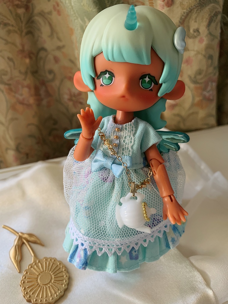 【オビツ11〜40cm対応】お茶会ティーポットポシェット