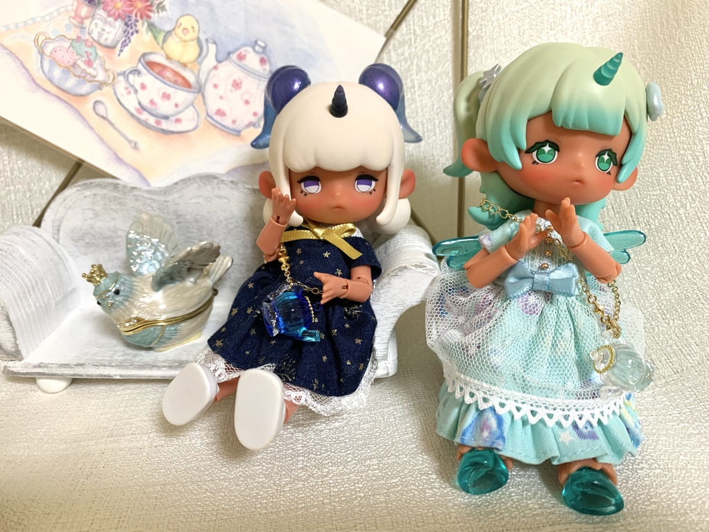 【オビツ11〜40cm対応】お茶会ティーポットポシェット