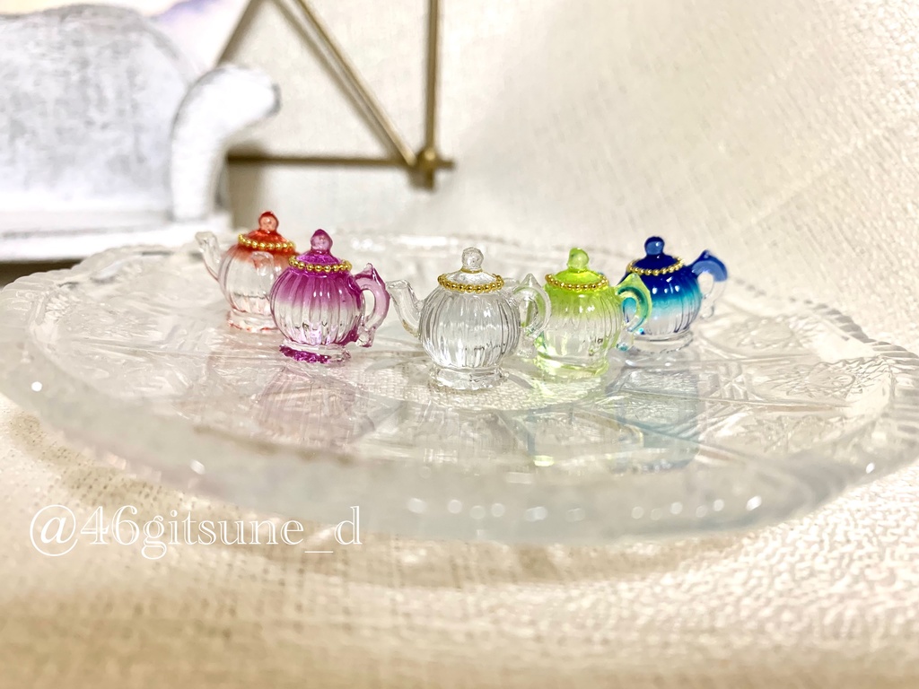 【オビツ11〜40cm対応】お茶会ティーポットポシェット