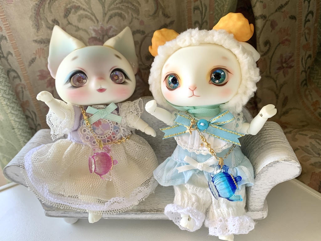 【オビツ11〜40cm対応】お茶会ティーポットポシェット