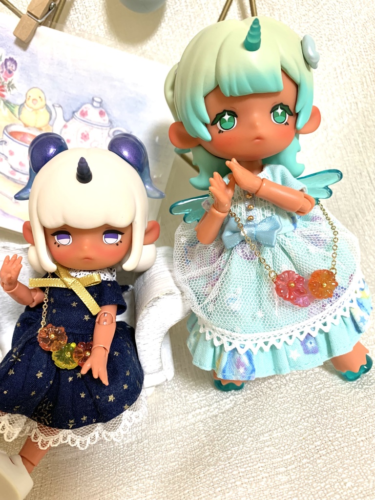 【cocoriang〜40cmドールまで】3つ花コスモスポシェット