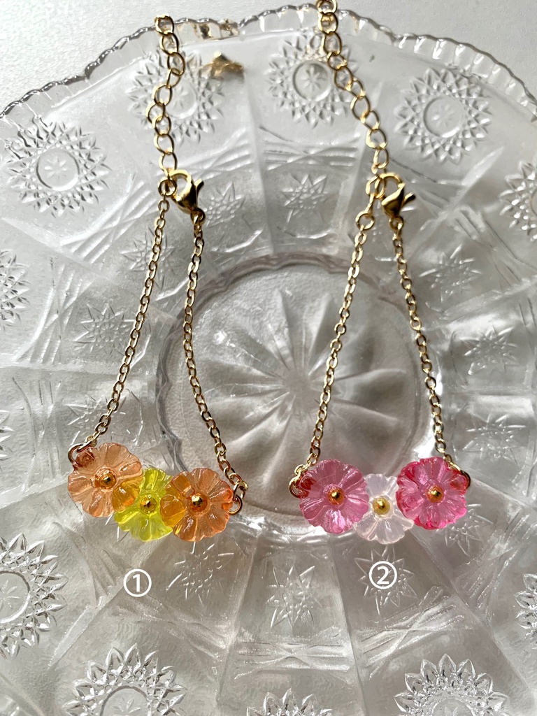 【cocoriang〜40cmドールまで】3つ花コスモスポシェット