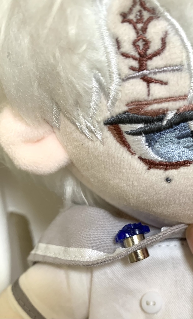 【オビツ11〜】薔薇マグネットブローチ