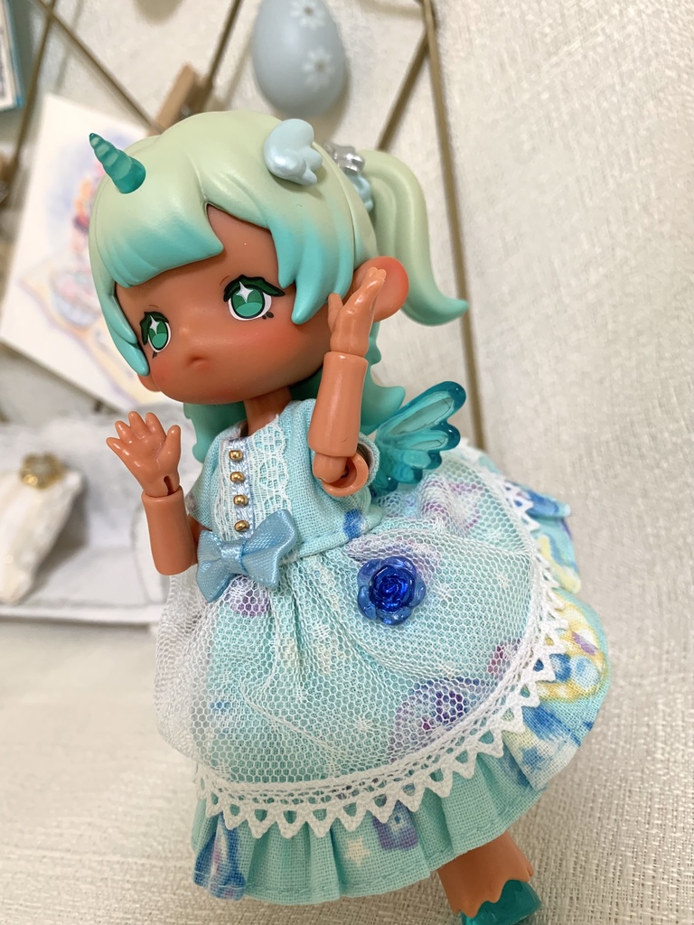 【オビツ11〜】薔薇マグネットブローチ